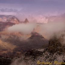 Gran Canyon dopo la nevicata. 8 Gran Canyon dopo la nevicata.